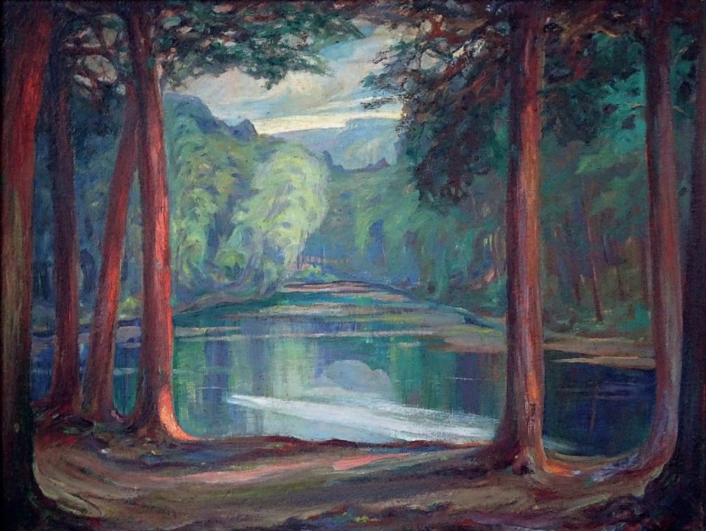 Donoper Teich bei Abenddämmerung, 1925