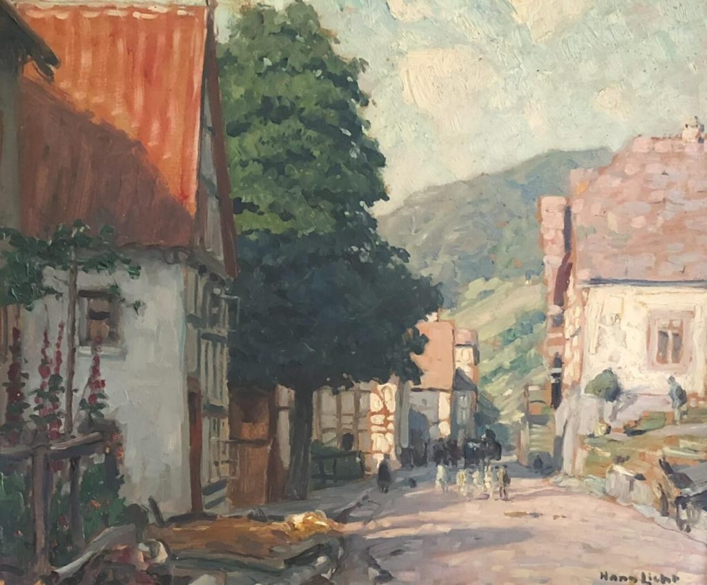 Straßenzug in Schwalenberg, Hans Licht (ca. 1920)