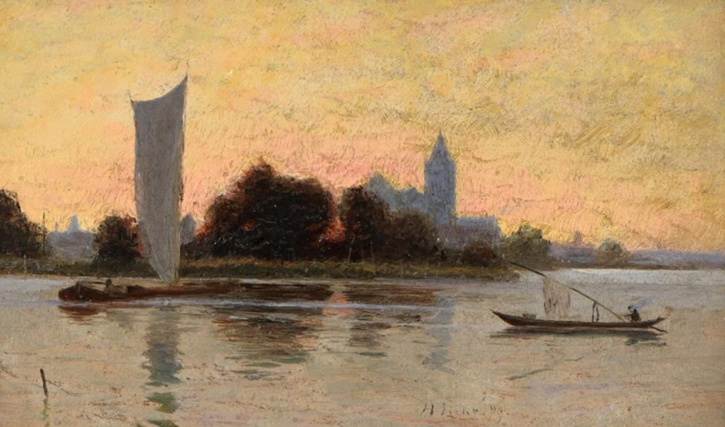 Märkisches Städtchen am See, Hans Licht (1909)