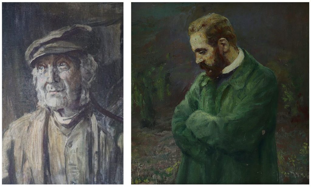 Kupferschmid (Johann Adolf Tille) und Maler Ernst Rötteken, Bruno Wittenstein