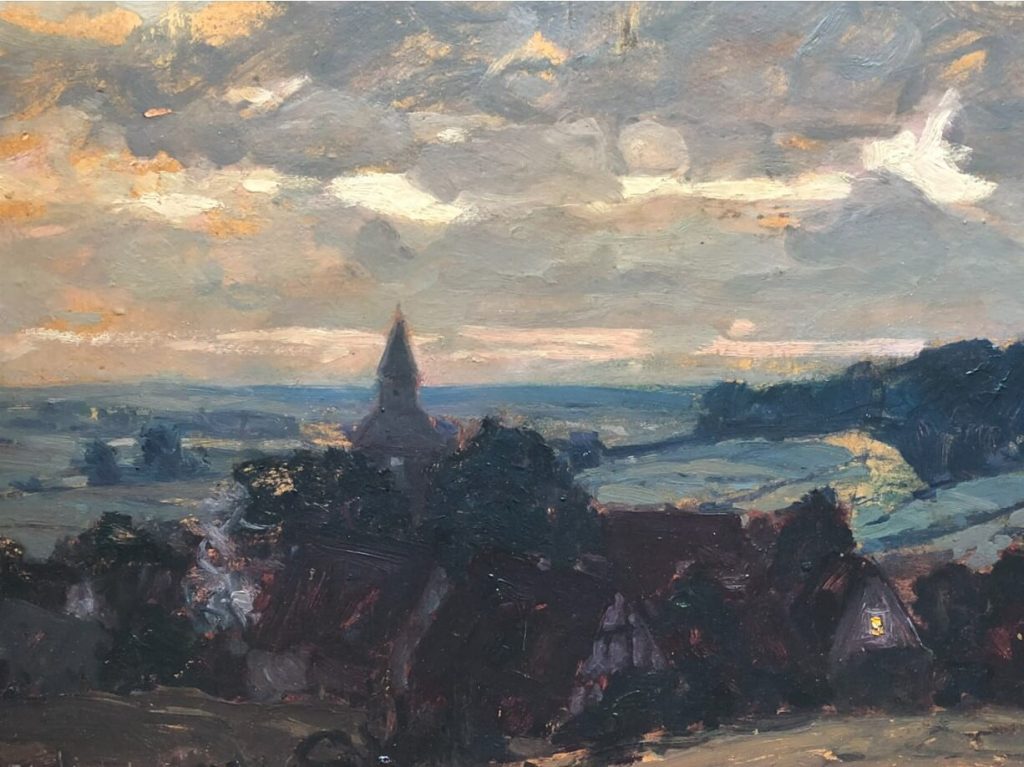 Blick vom Burgberg auf Schwalenberg, Hans Licht